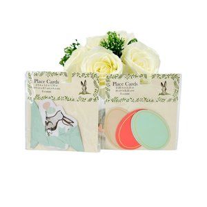 Easter Theme Table Place Cards Easter Bunny & Egg-Design Group 2-Pack 16 Total